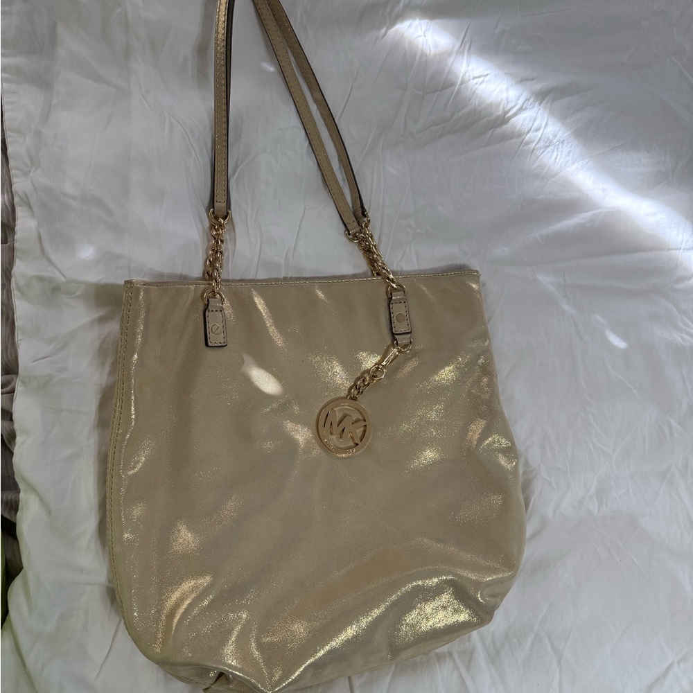 Michael Kors Shimmering Gold Tote